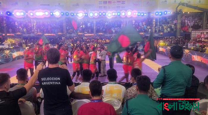 কাবাডি টুর্নামেন্টে হ্যাটট্রিক চ্যাম্পিয়ন বাংলাদেশ